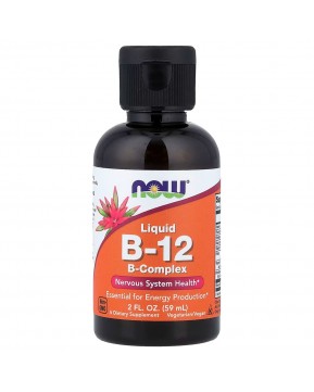 NOW Foods, Жидкий B-12, B-комплекс, 2 жидк. унц. (59 мл)